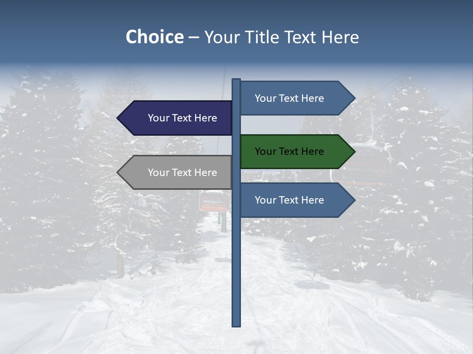 Outdoors Alba Skier PowerPoint Template