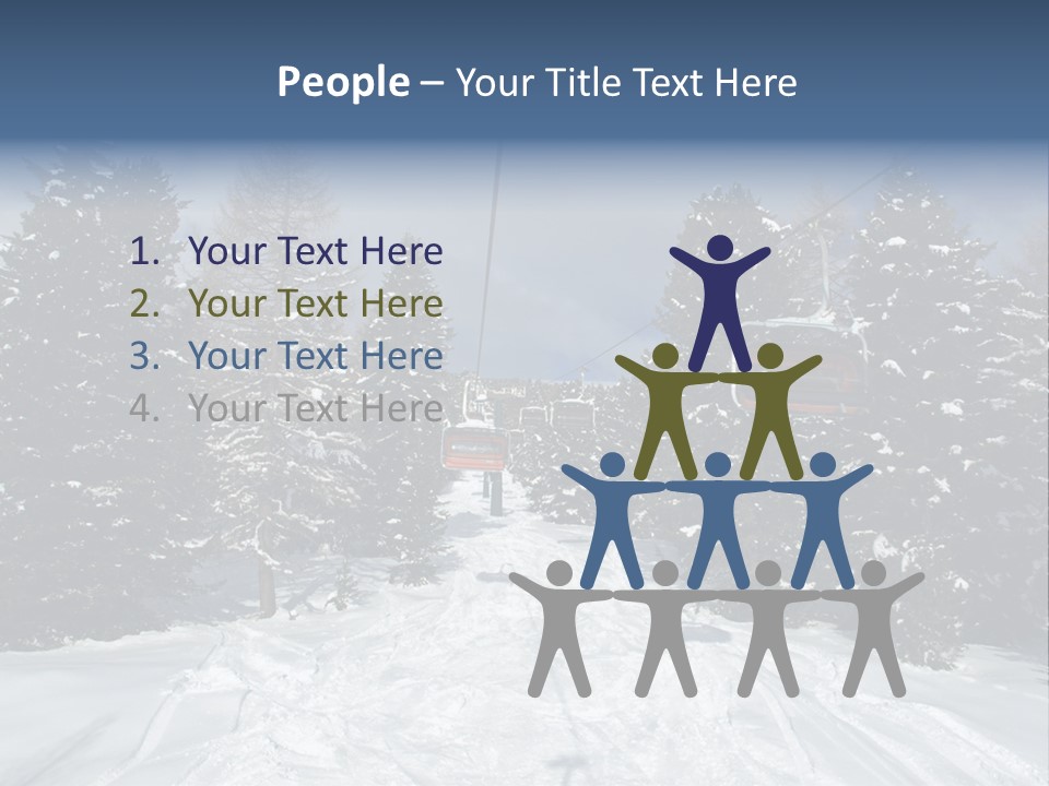Outdoors Alba Skier PowerPoint Template