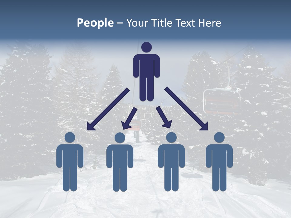 Outdoors Alba Skier PowerPoint Template