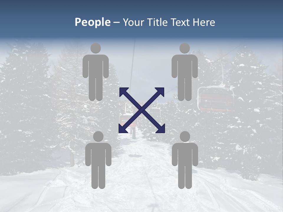 Outdoors Alba Skier PowerPoint Template