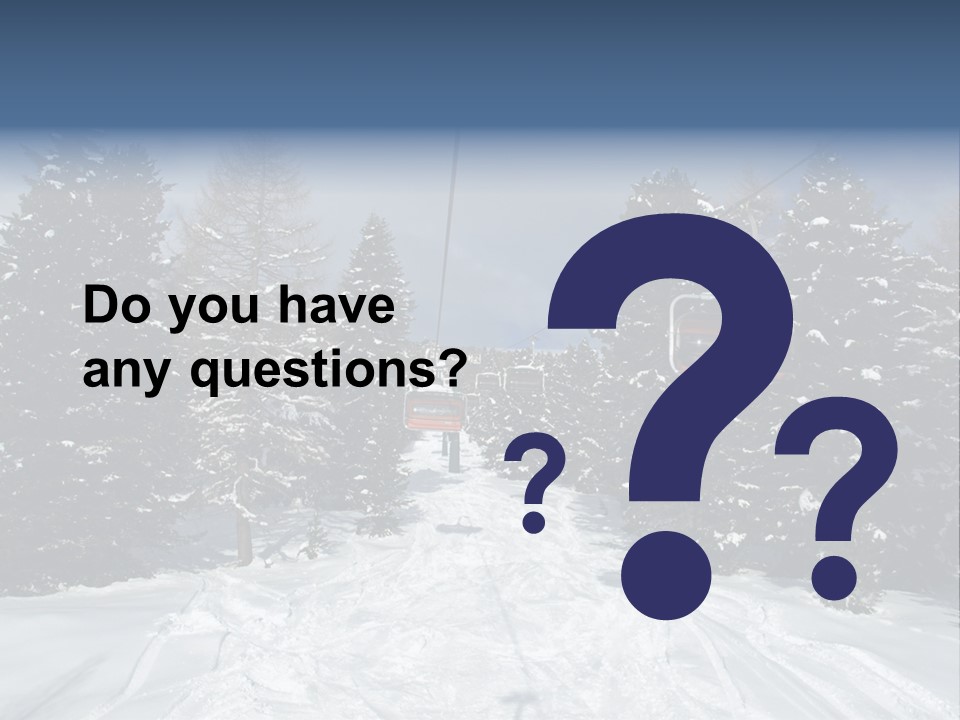 Outdoors Alba Skier PowerPoint Template