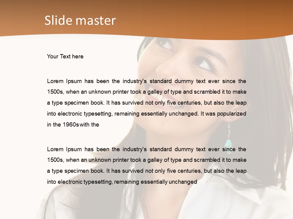 Eyes Entrepreneur Background PowerPoint Template