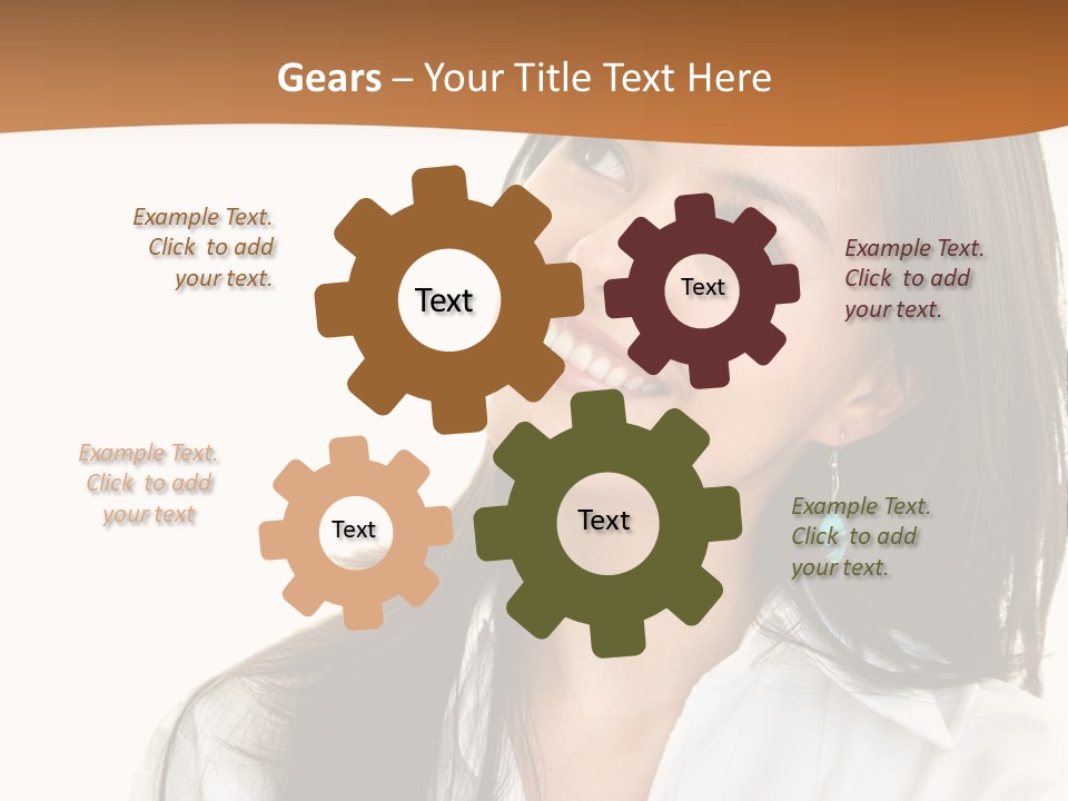 Eyes Entrepreneur Background PowerPoint Template