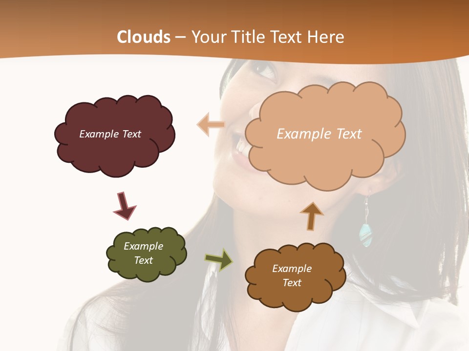 Eyes Entrepreneur Background PowerPoint Template