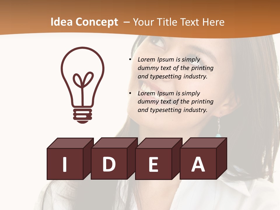 Eyes Entrepreneur Background PowerPoint Template