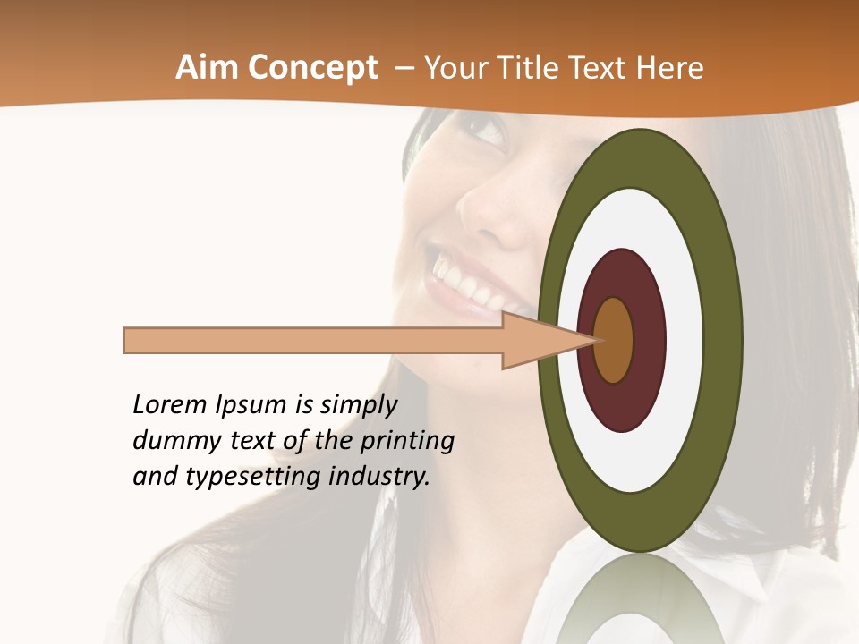 Eyes Entrepreneur Background PowerPoint Template