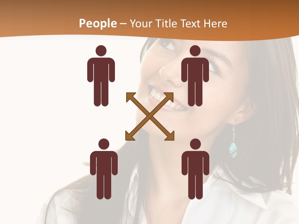 Eyes Entrepreneur Background PowerPoint Template