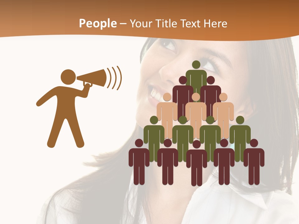 Eyes Entrepreneur Background PowerPoint Template