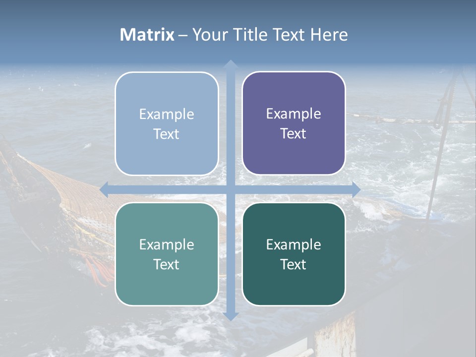 Catch Fishing Net PowerPoint Template