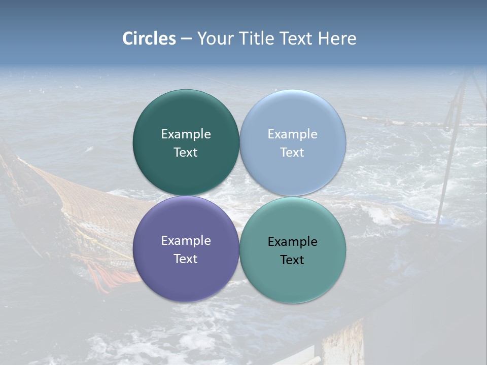 Catch Fishing Net PowerPoint Template