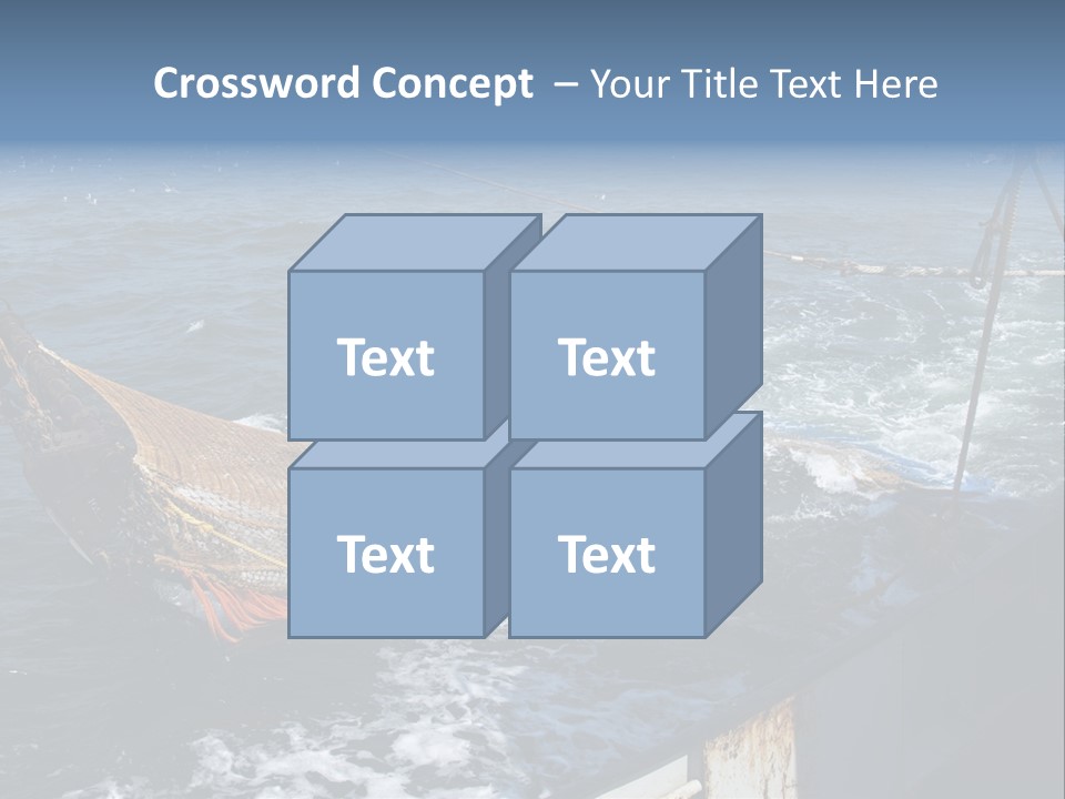 Catch Fishing Net PowerPoint Template