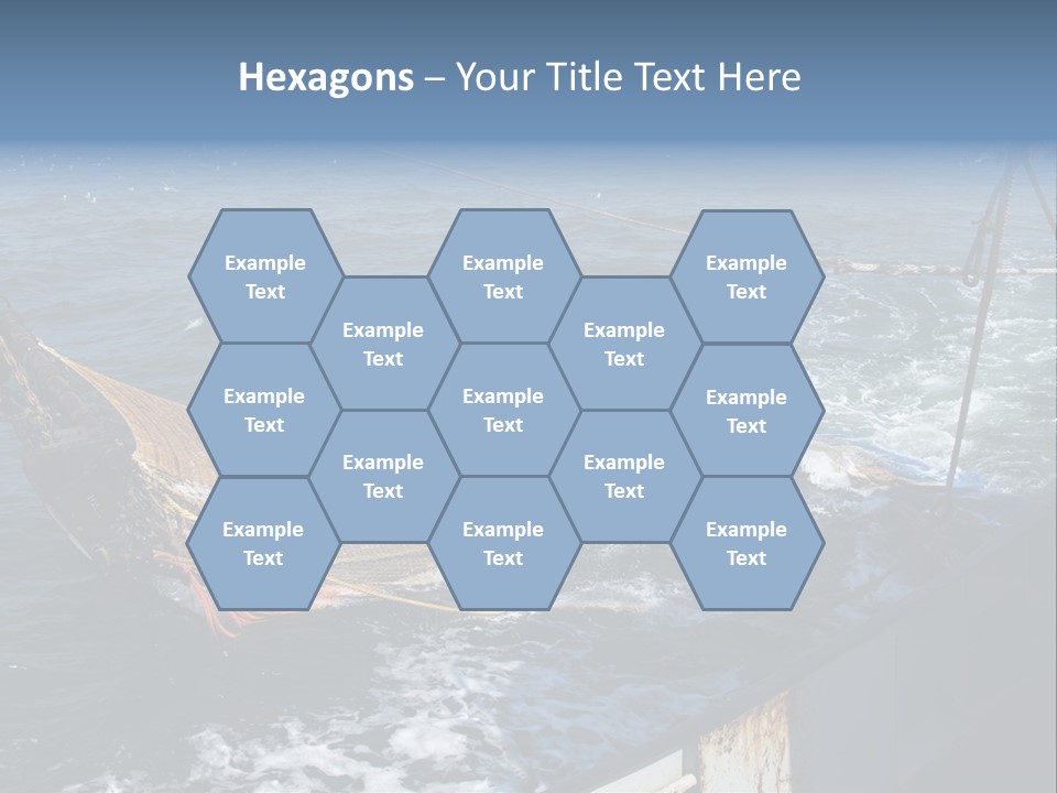 Catch Fishing Net PowerPoint Template