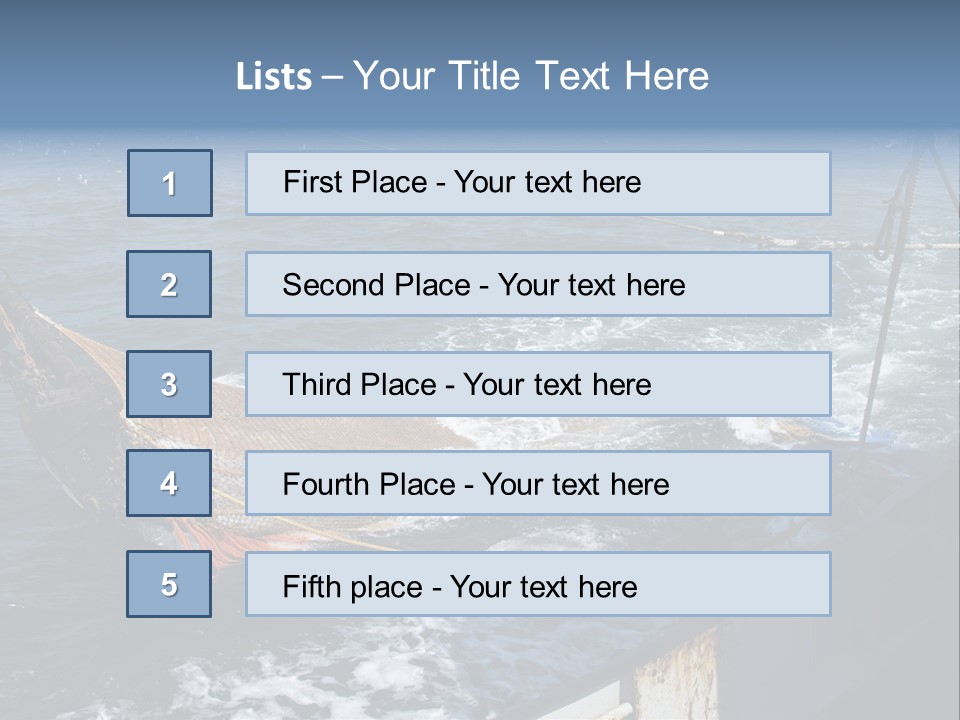 Catch Fishing Net PowerPoint Template