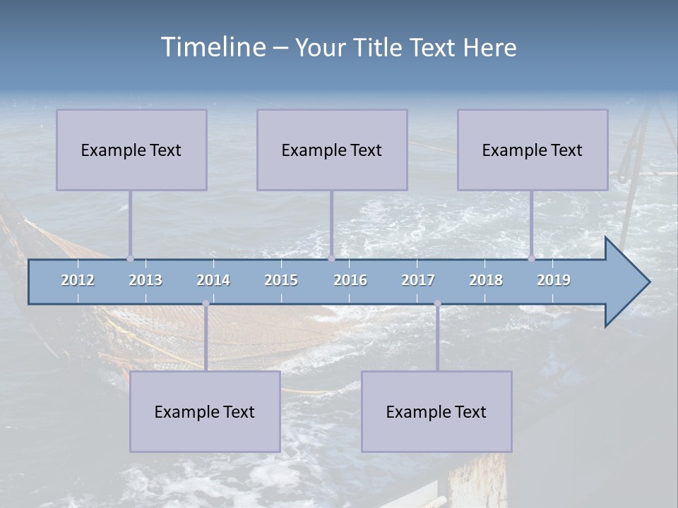 Catch Fishing Net PowerPoint Template
