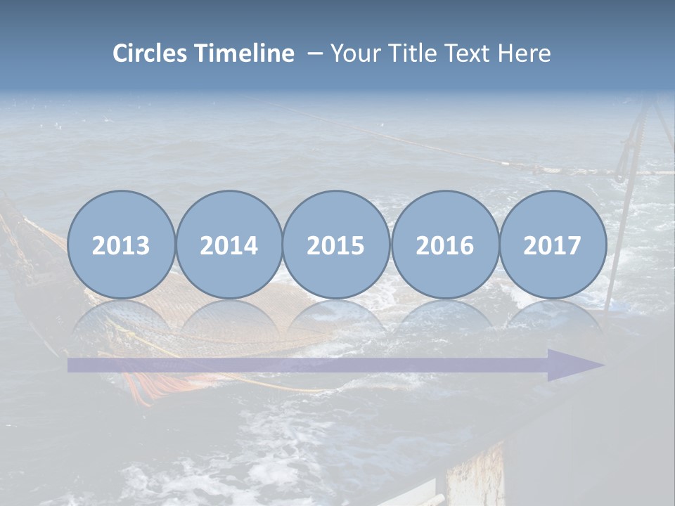 Catch Fishing Net PowerPoint Template