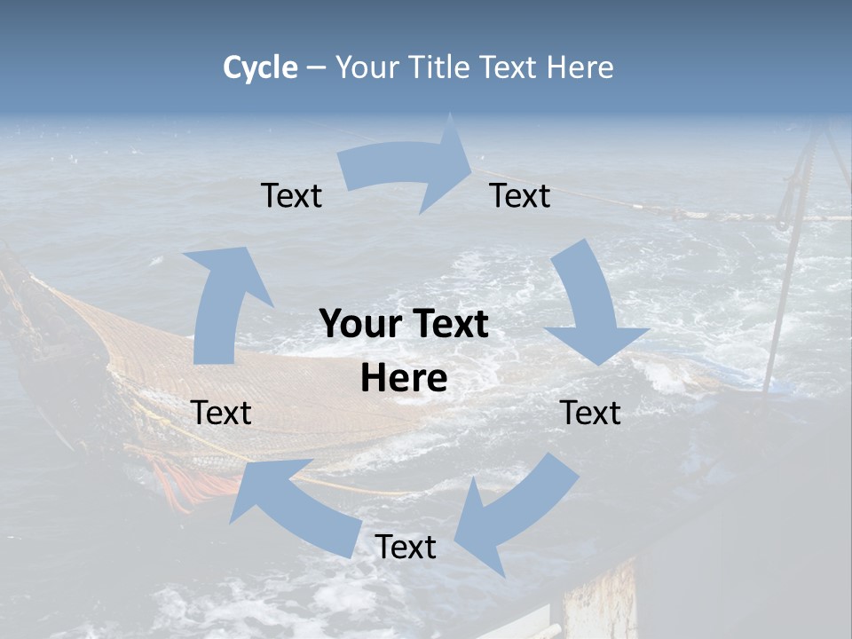 Catch Fishing Net PowerPoint Template