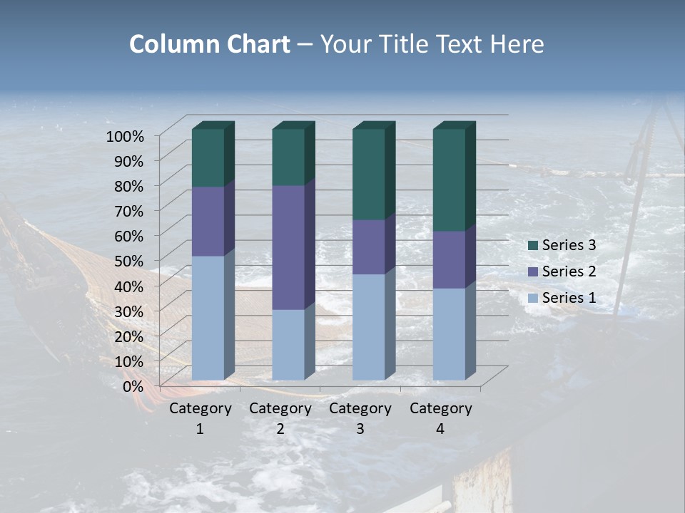 Catch Fishing Net PowerPoint Template