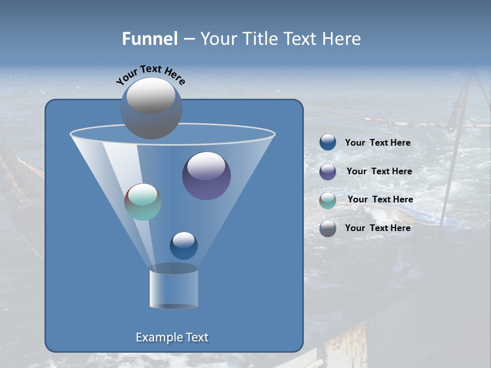 Catch Fishing Net PowerPoint Template