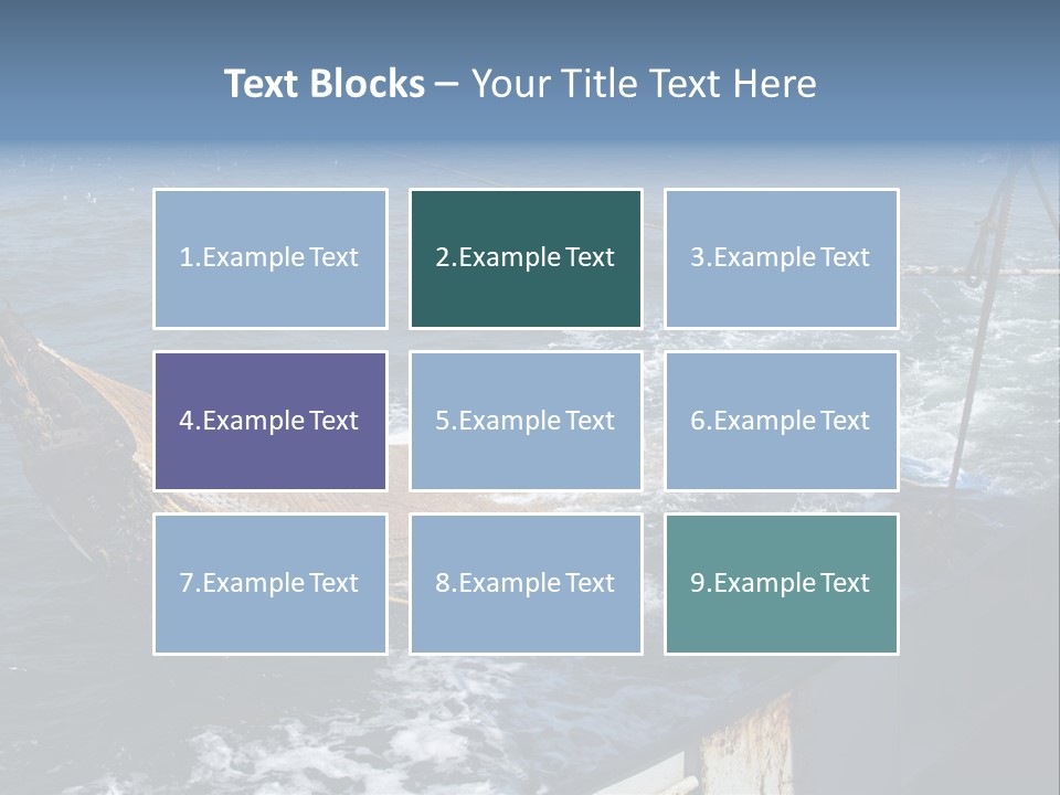 Catch Fishing Net PowerPoint Template