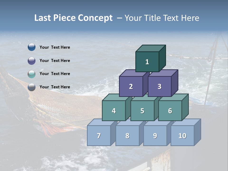 Catch Fishing Net PowerPoint Template