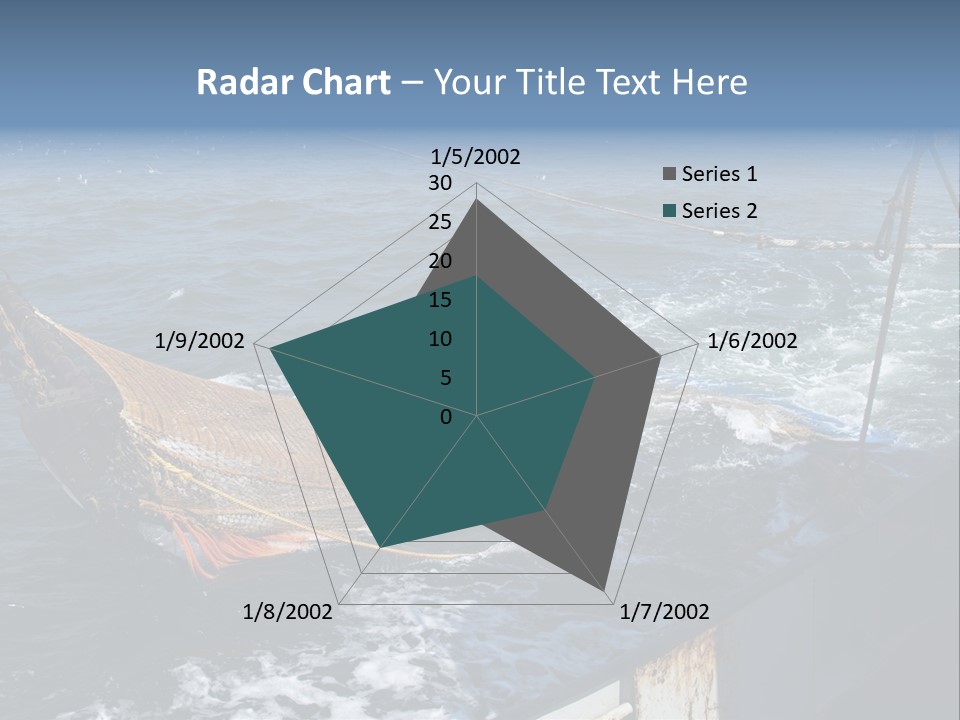 Catch Fishing Net PowerPoint Template