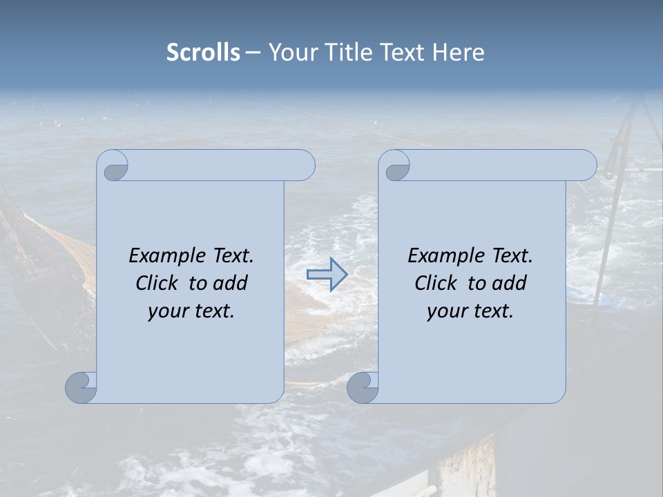 Catch Fishing Net PowerPoint Template