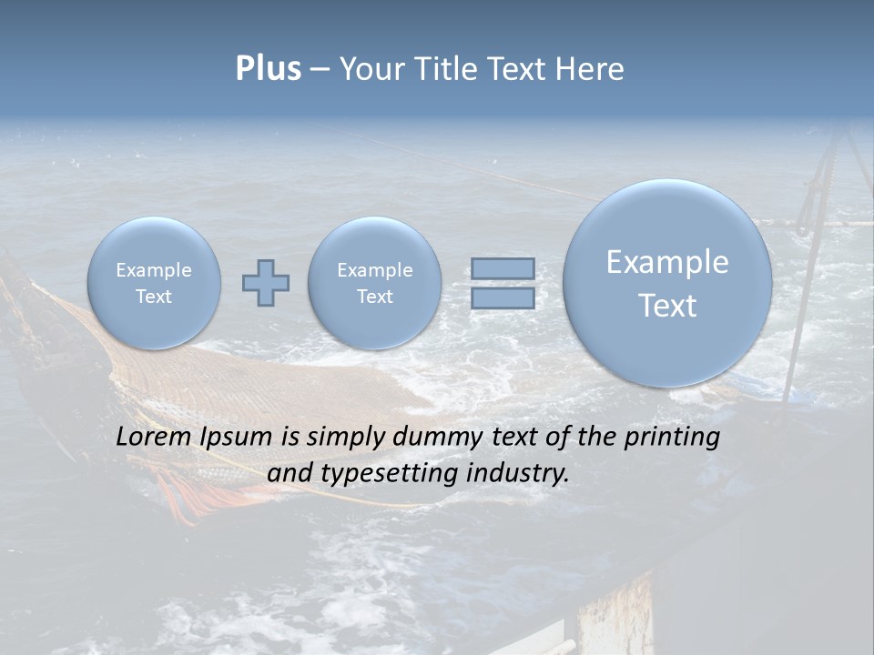 Catch Fishing Net PowerPoint Template