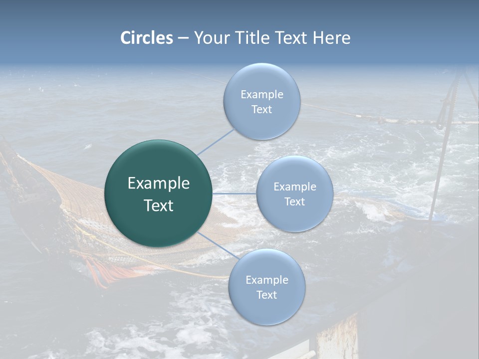 Catch Fishing Net PowerPoint Template