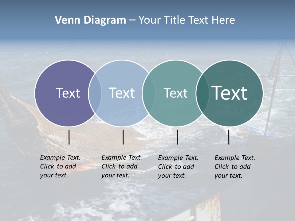 Catch Fishing Net PowerPoint Template