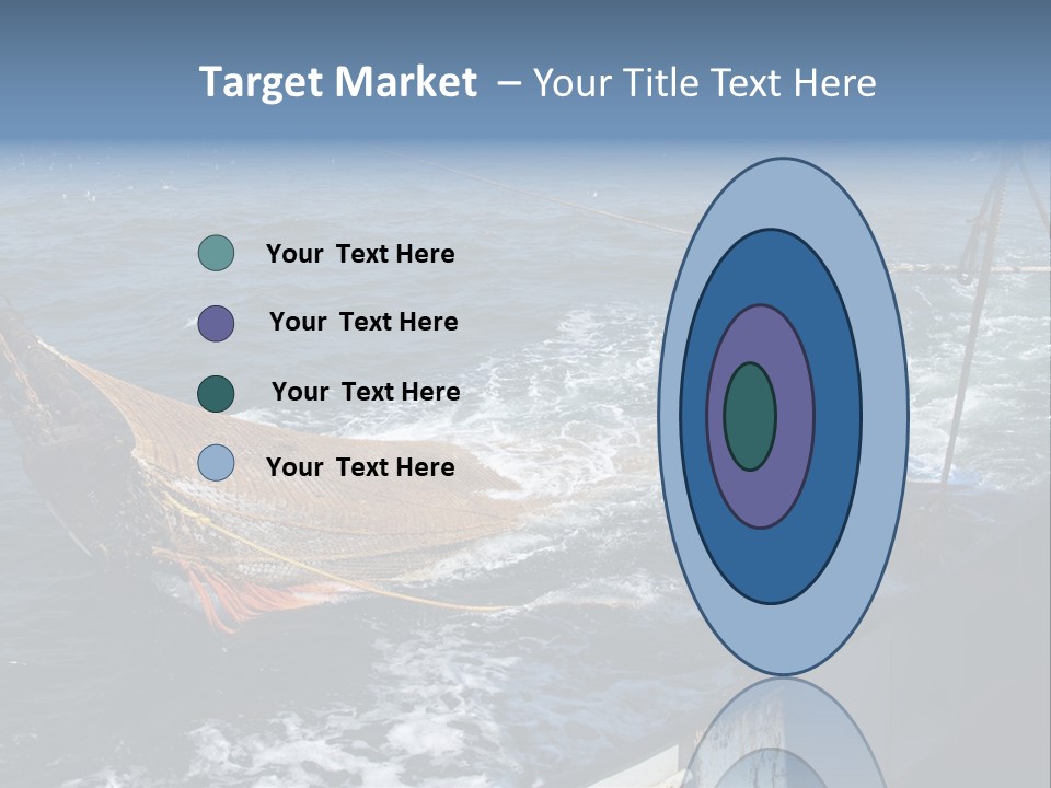 Catch Fishing Net PowerPoint Template