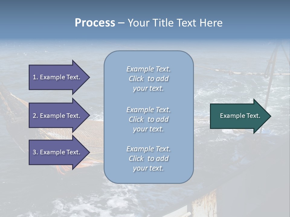 Catch Fishing Net PowerPoint Template
