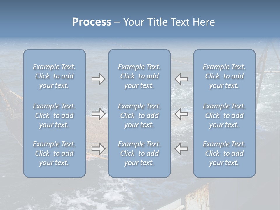 Catch Fishing Net PowerPoint Template