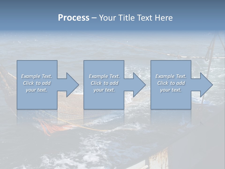 Catch Fishing Net PowerPoint Template