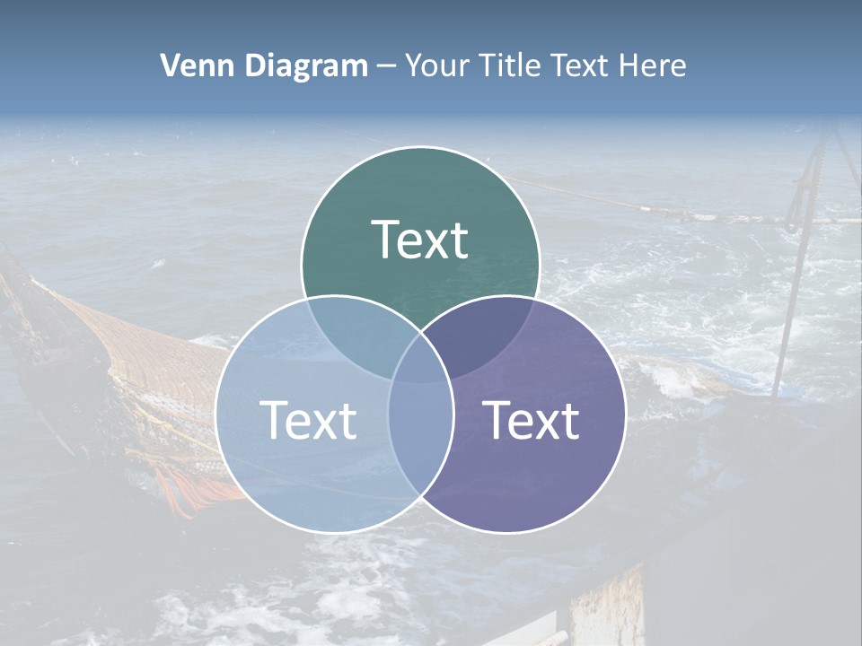 Catch Fishing Net PowerPoint Template