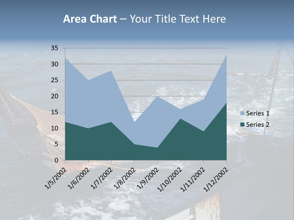 Catch Fishing Net PowerPoint Template