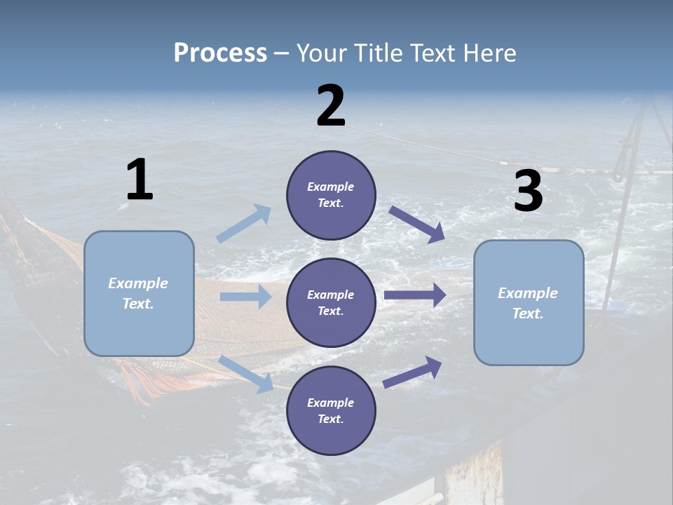 Catch Fishing Net PowerPoint Template