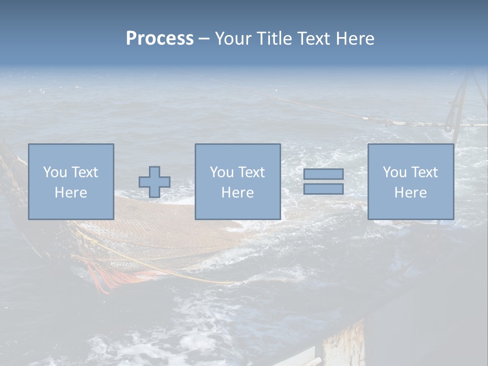 Catch Fishing Net PowerPoint Template