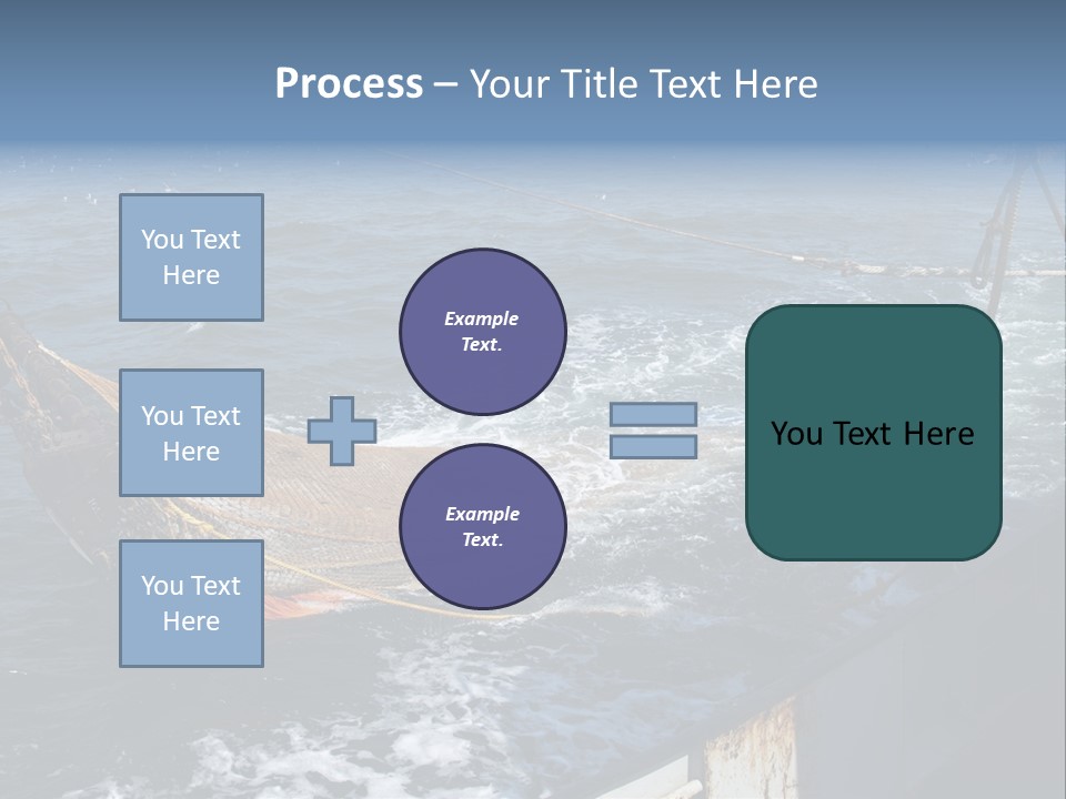 Catch Fishing Net PowerPoint Template