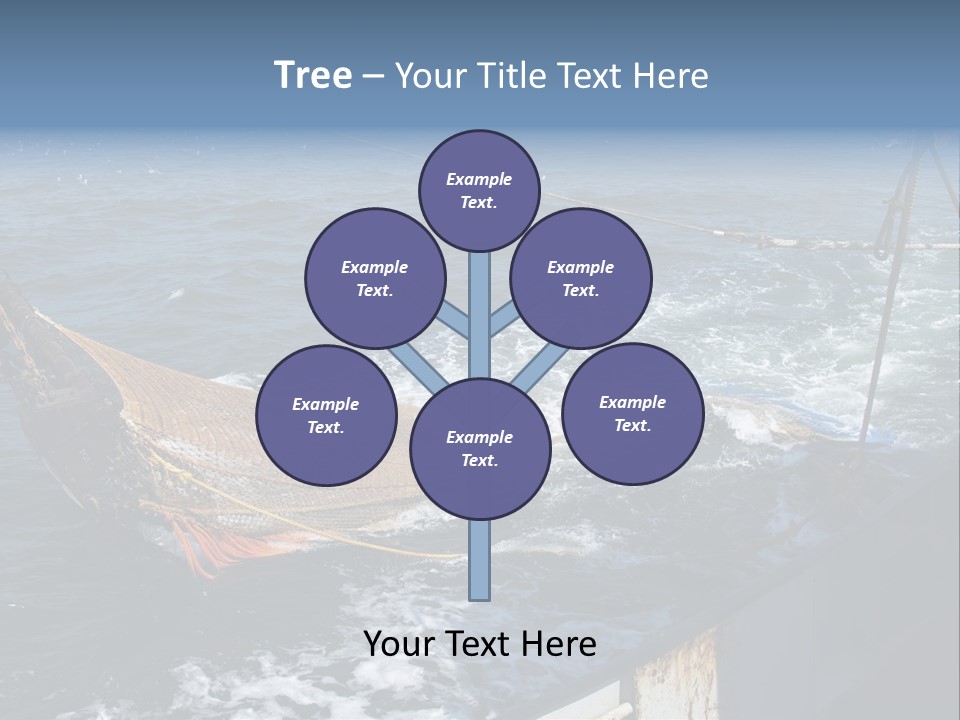 Catch Fishing Net PowerPoint Template