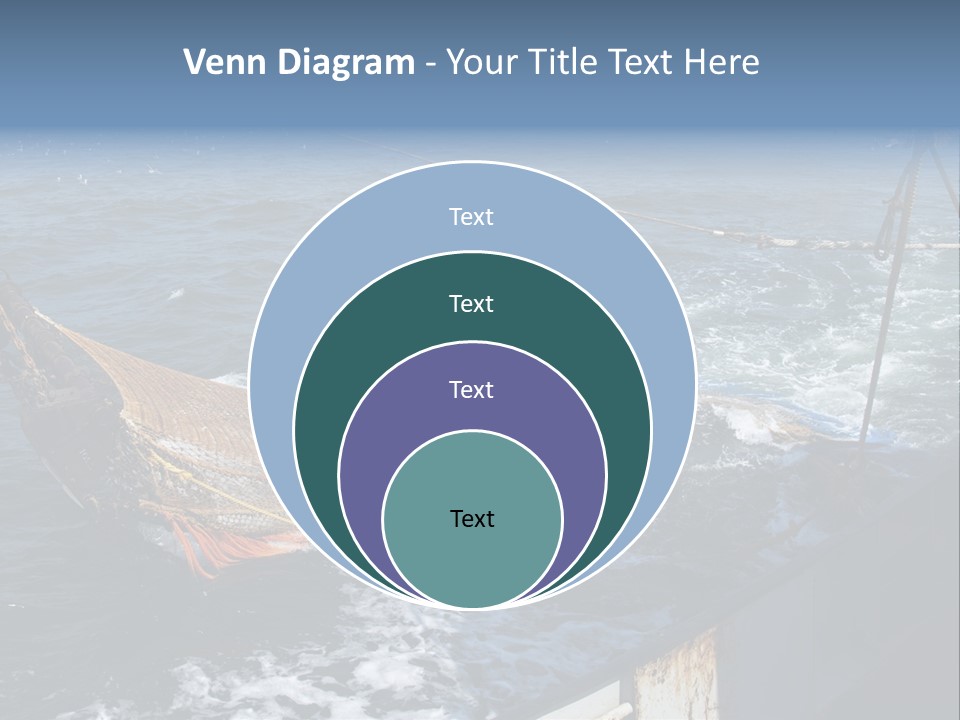 Catch Fishing Net PowerPoint Template