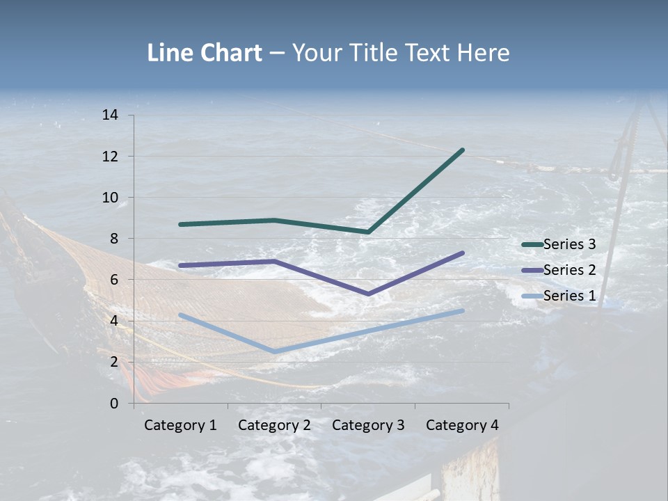 Catch Fishing Net PowerPoint Template