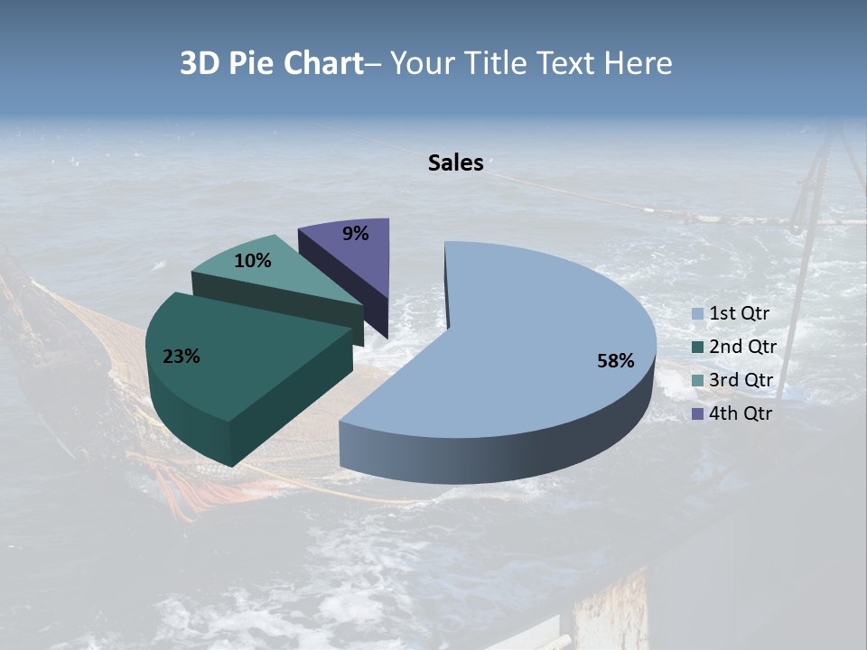 Catch Fishing Net PowerPoint Template