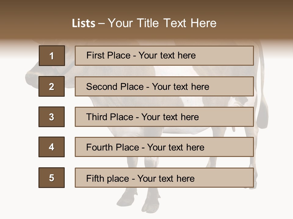 Hooves Calf Livestock PowerPoint Template