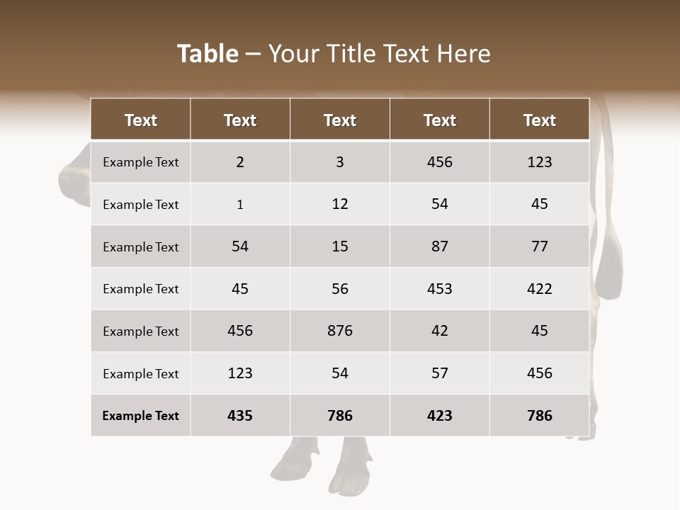 Hooves Calf Livestock PowerPoint Template
