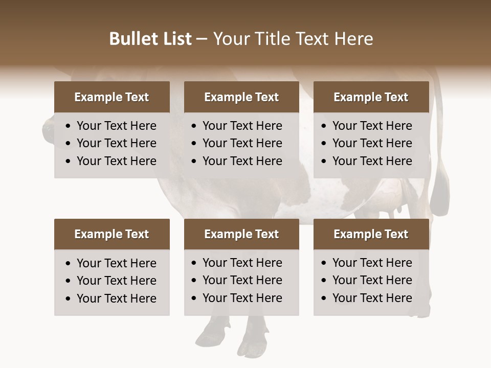 Hooves Calf Livestock PowerPoint Template