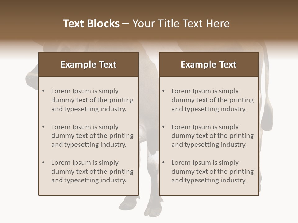 Hooves Calf Livestock PowerPoint Template
