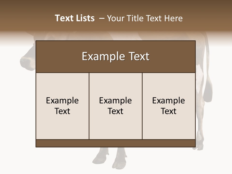 Hooves Calf Livestock PowerPoint Template