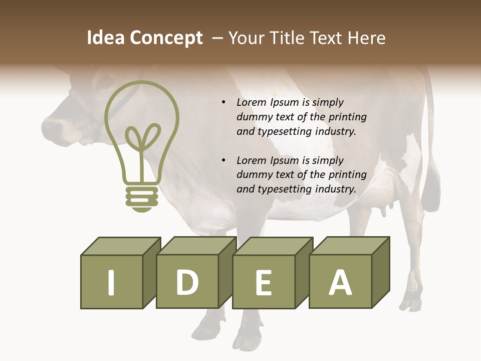 Hooves Calf Livestock PowerPoint Template
