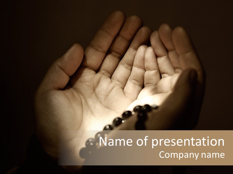 Pray Invocation Alone PowerPoint Template