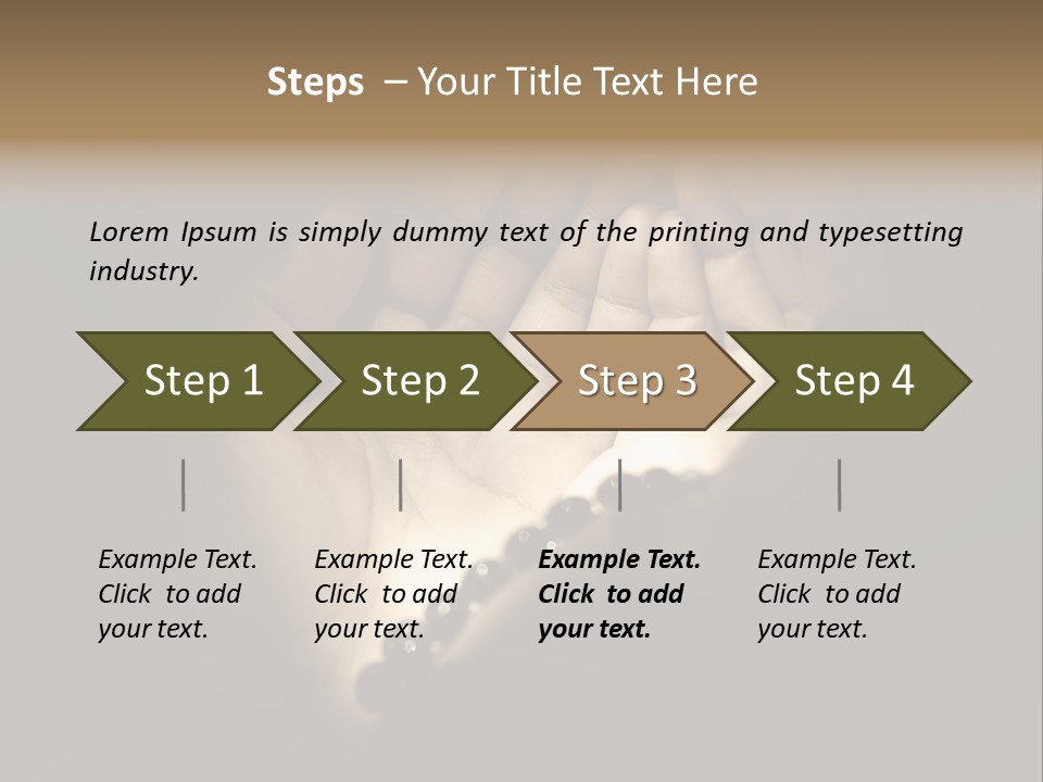 Pray Invocation Alone PowerPoint Template